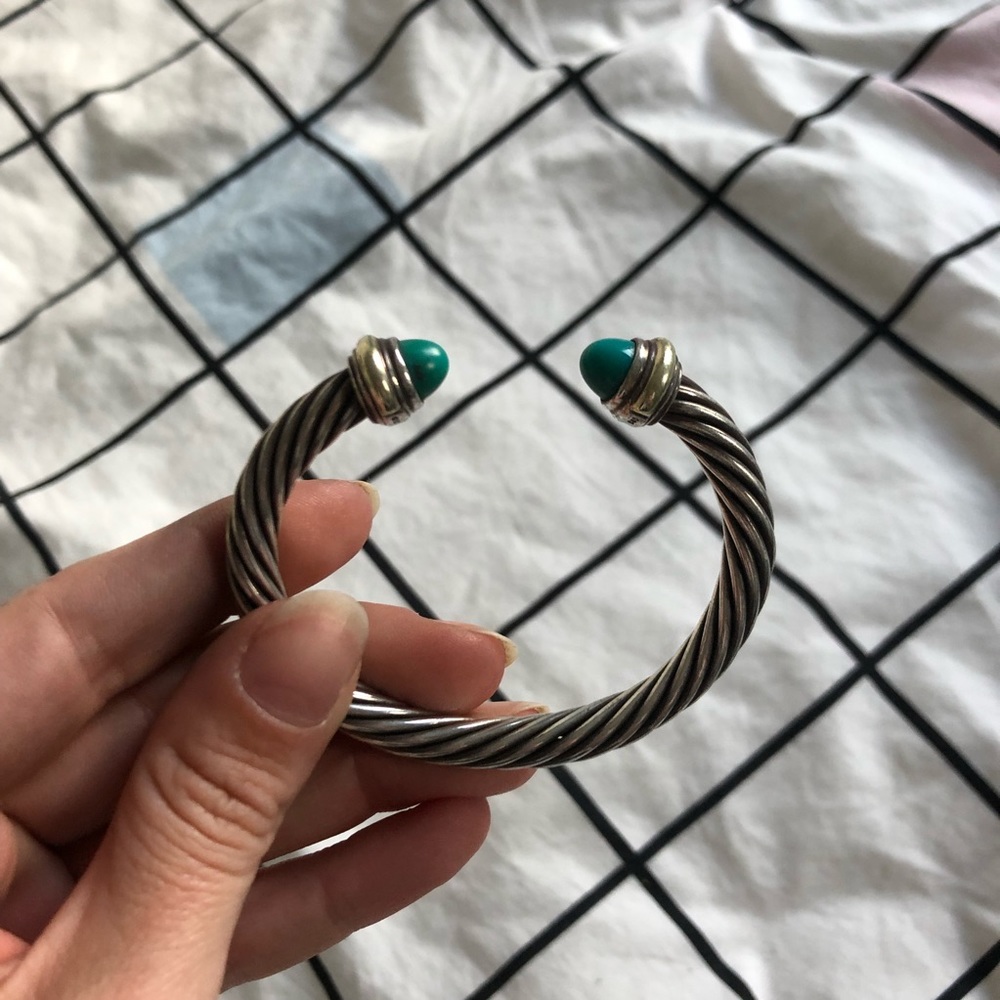 David Yurman turquoise cable bracelet 5mm